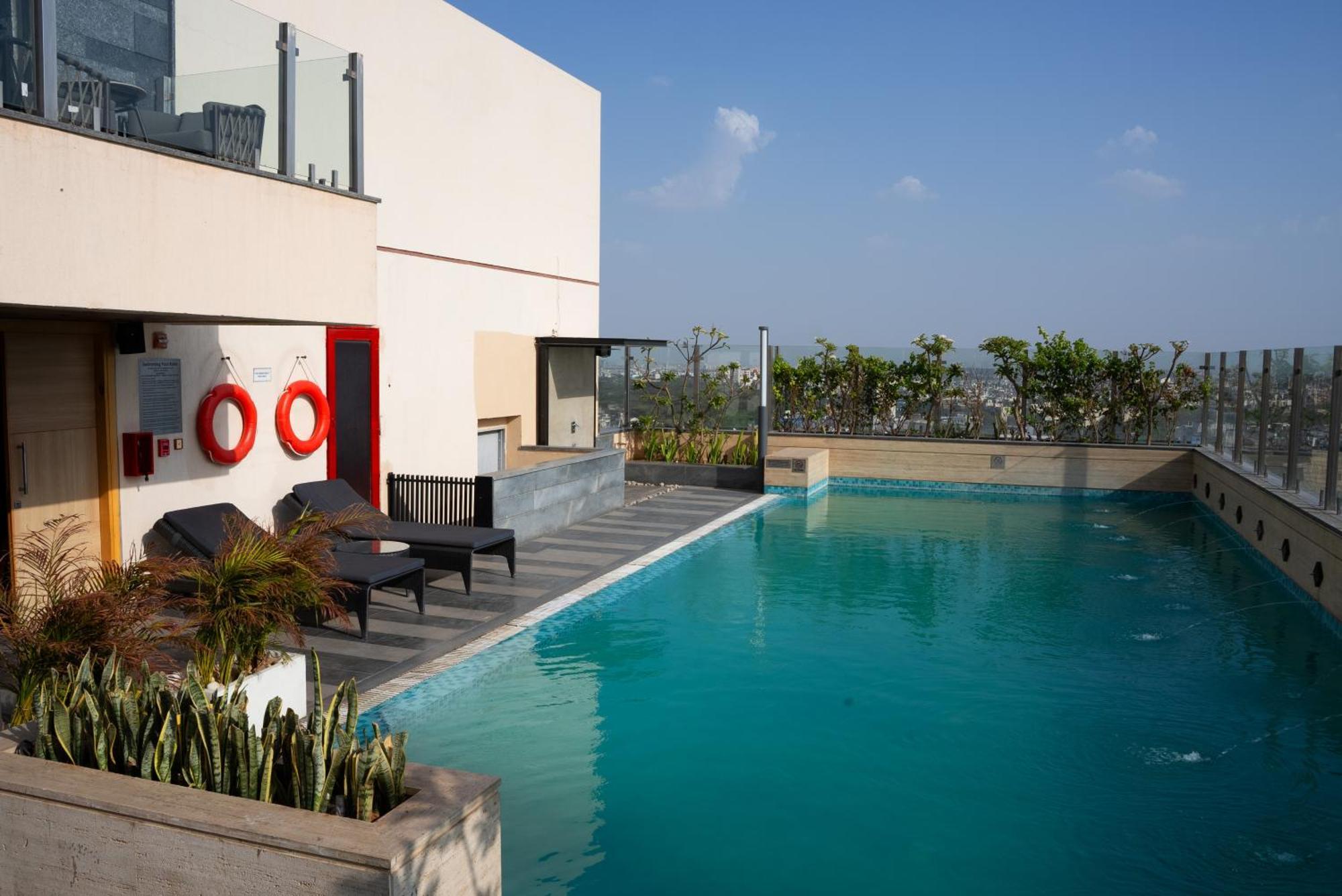 Hyatt Place Jaipur Malviya Nagar Exterior photo Pool at the hotel