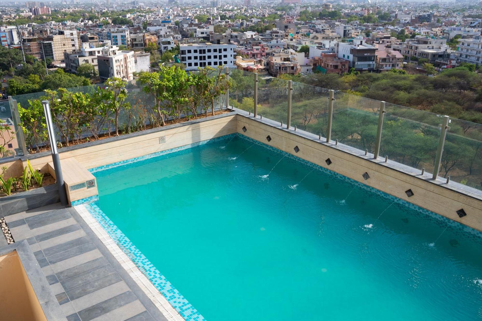 Hyatt Place Jaipur Malviya Nagar Exterior photo Swimming pool at the hotel